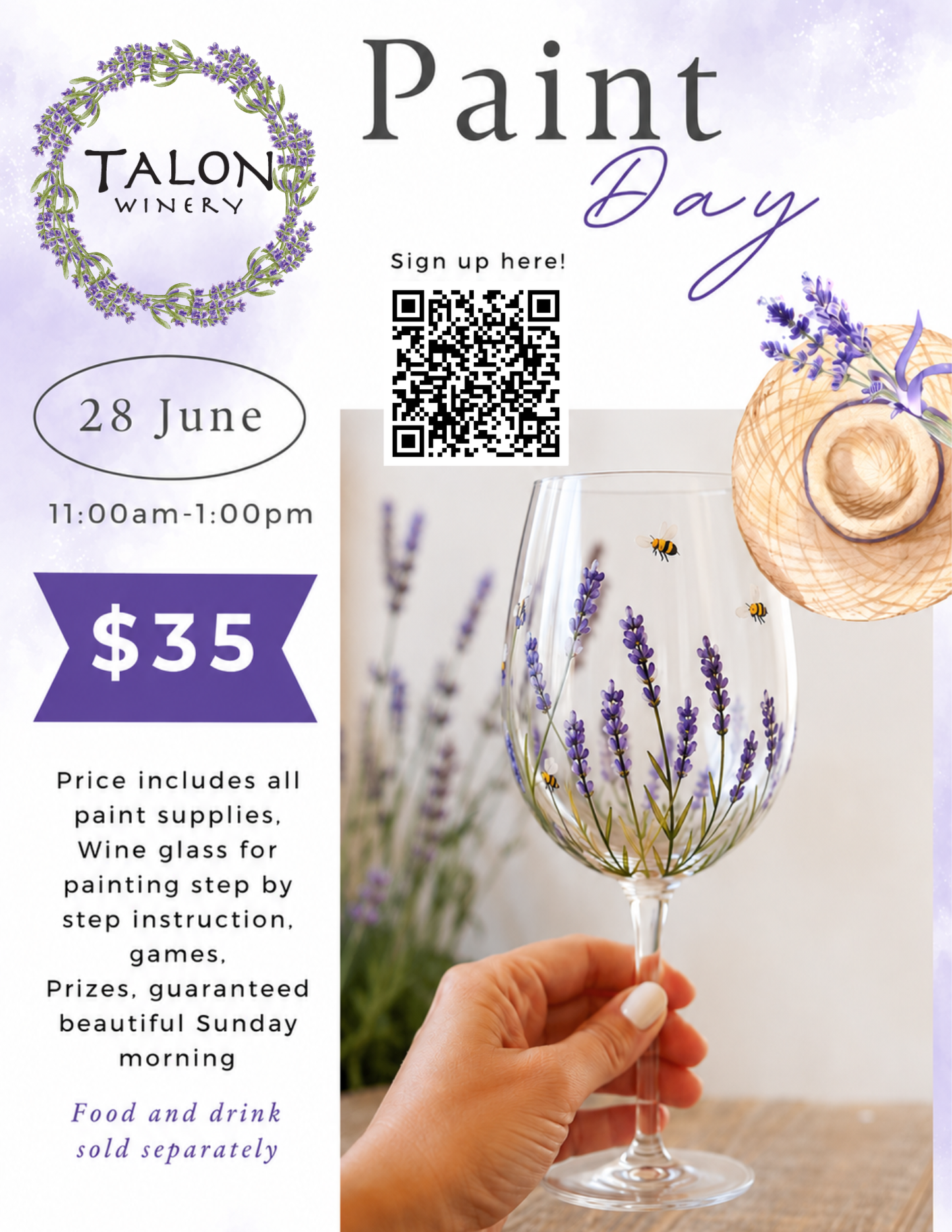 πͺ» Lavender & Vino Paint Party (June 28)
