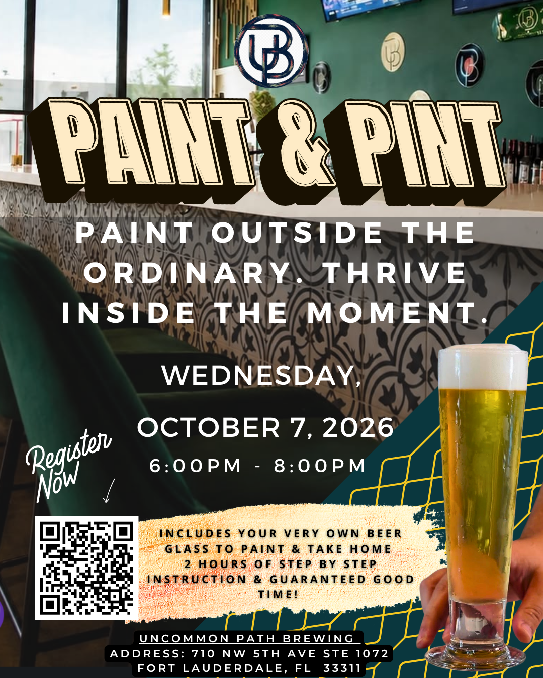 Paint & Pint: Thrive Art District (October 7)