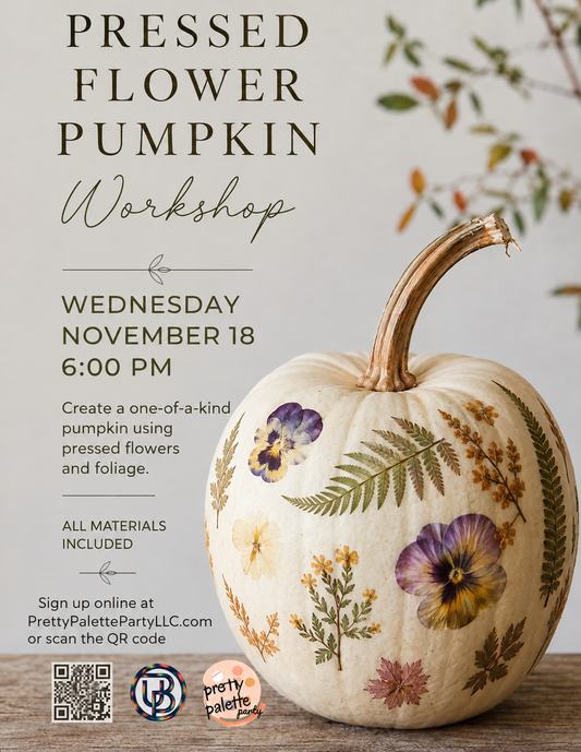 Pressed Flower Pumpkin Workshop at Uncommon Path Brewing (November 18)