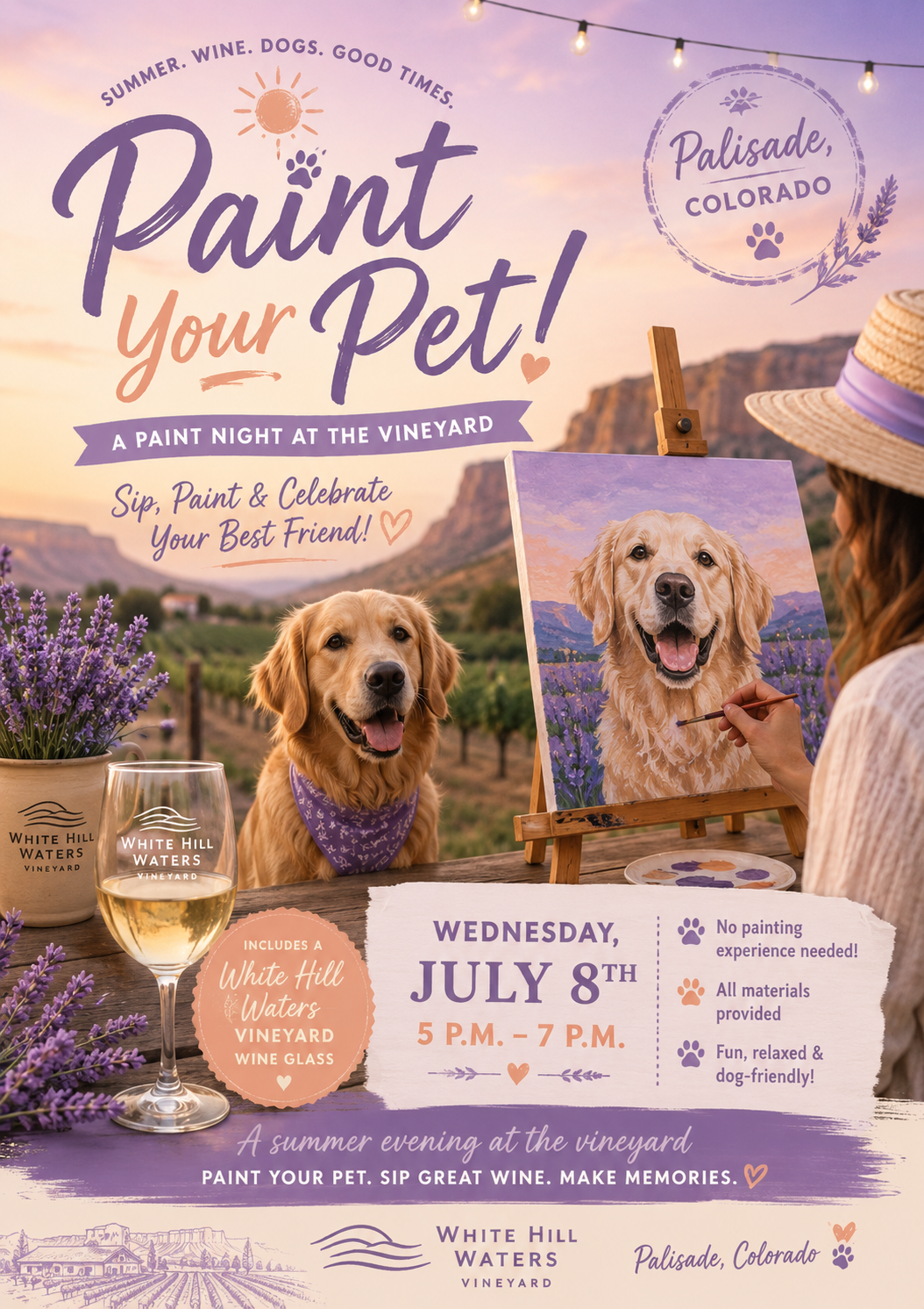 Paint Your Pet at the Vineyard (July 8)
