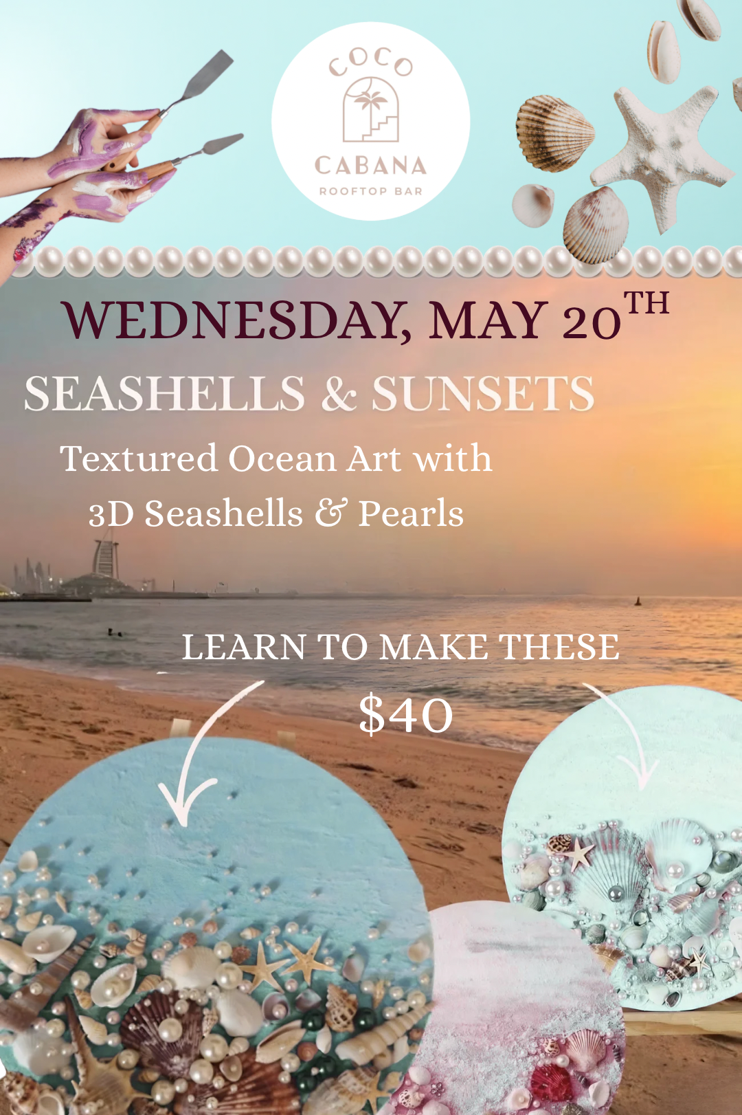 Cococabana Rooftop: Seashells & Sunsets (May 20)