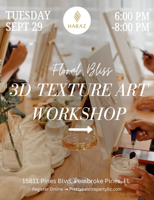 Floral Bliss Texture Art Workshop (Sept 29)