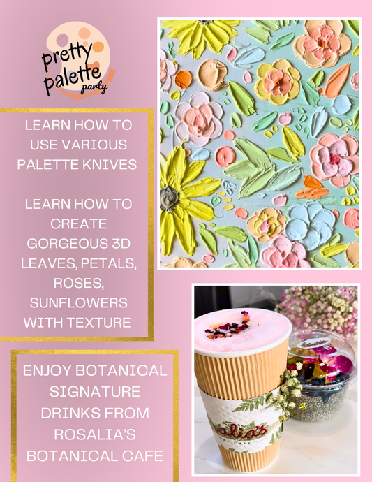 Brushes & Botanicals: Texture Art Workshop Rosalia’s (Sept 26)